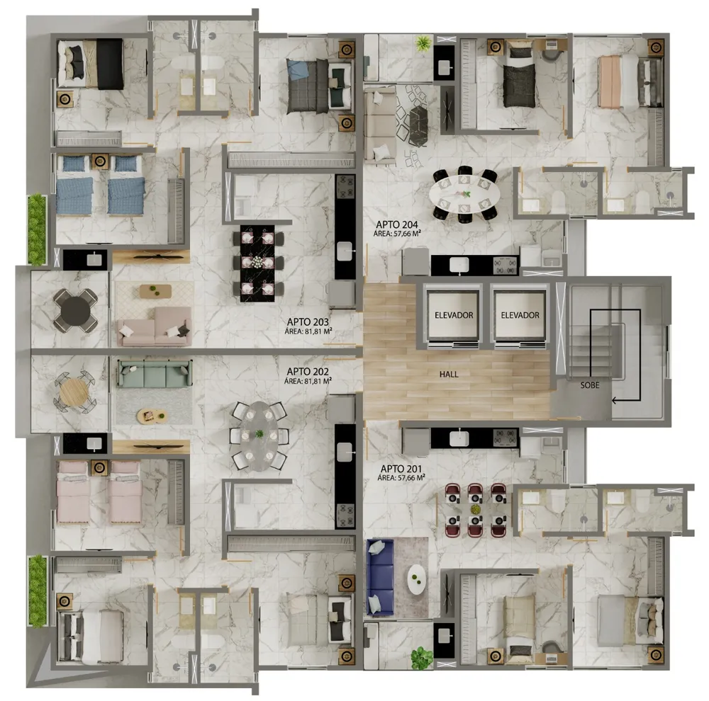 Apartamento, 2 quartos, 57 m² - Foto 13