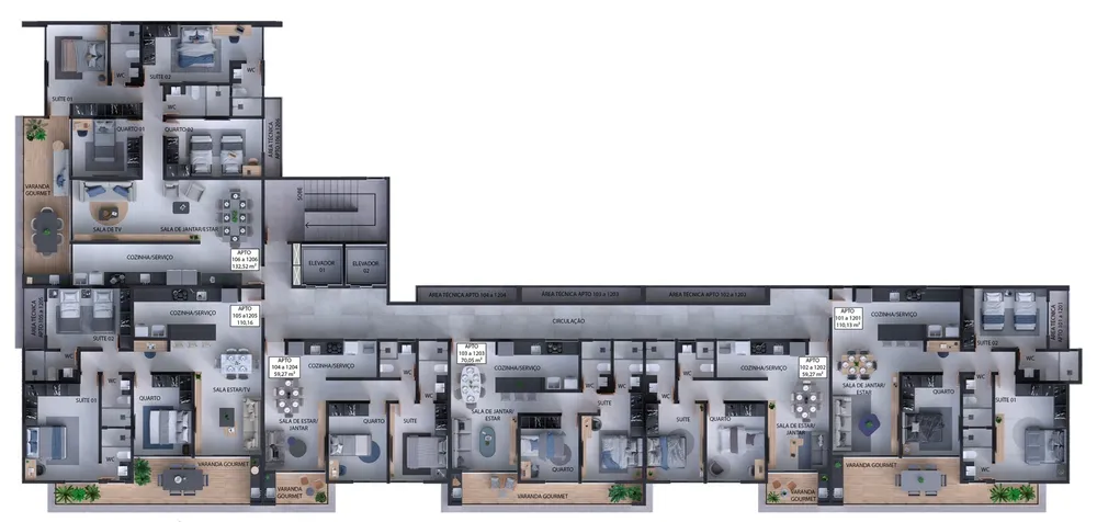 Apartamento, 2 quartos, 70 m² - Foto 5