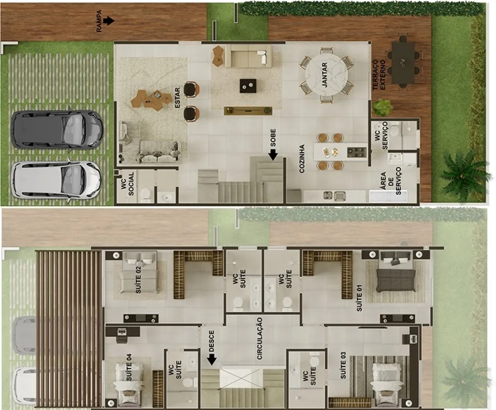 Casa de Condomínio, 3 quartos - Foto 3