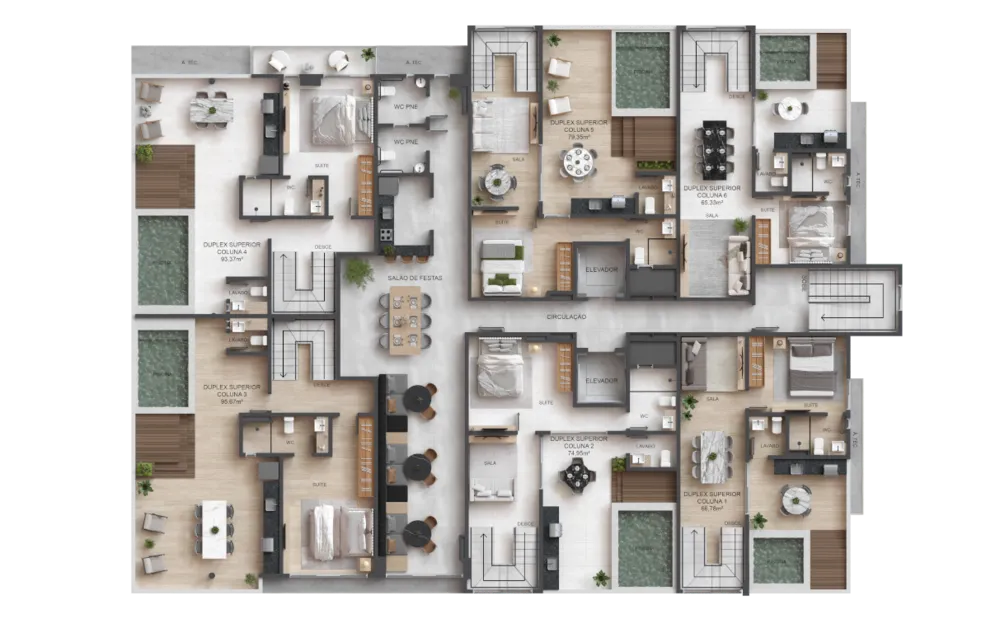 Apartamento, 2 quartos, 66 m² - Foto 3