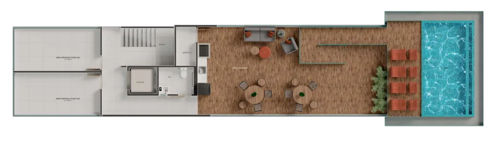 Apartamento, 1 quarto, 16 m² - Foto 1