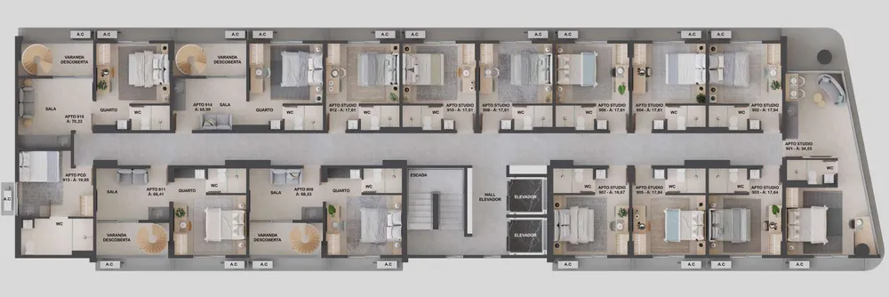 Apartamento, 1 quarto, 20 m² - Foto 10