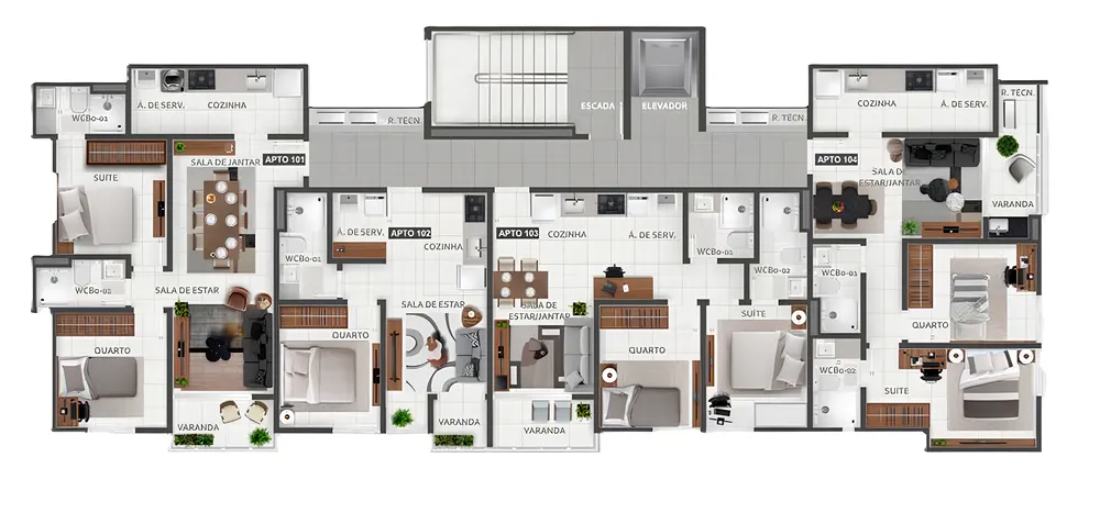 Apartamento, 2 quartos, 55 m² - Foto 1