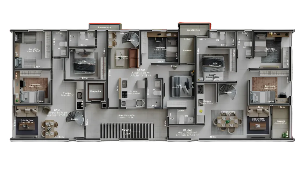 Cobertura, 2 quartos, 96 m² - Foto 3