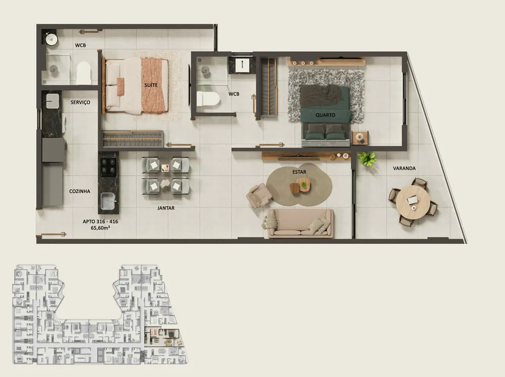 Apartamento, 2 quartos, 69 m² - Foto 5