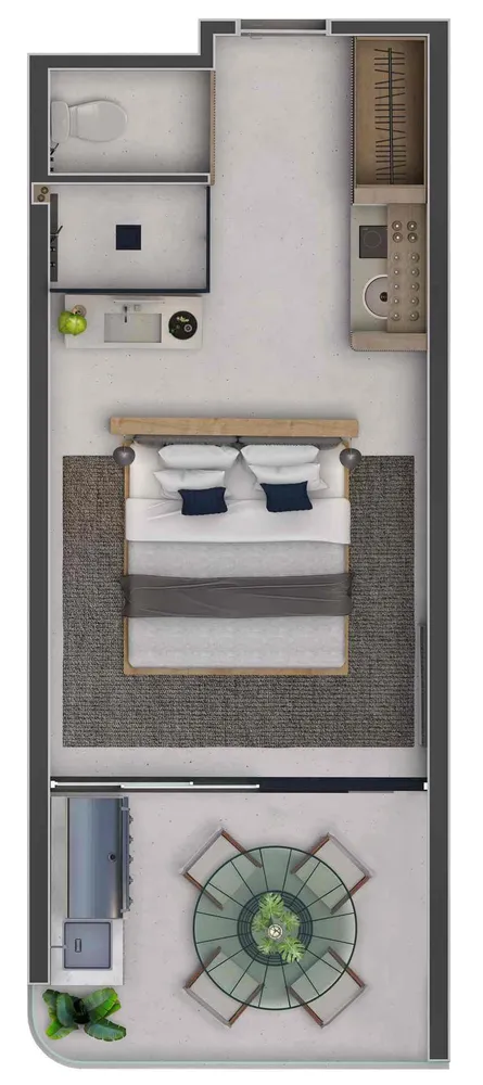 Casa, 1 quarto, 53 m² - Foto 2