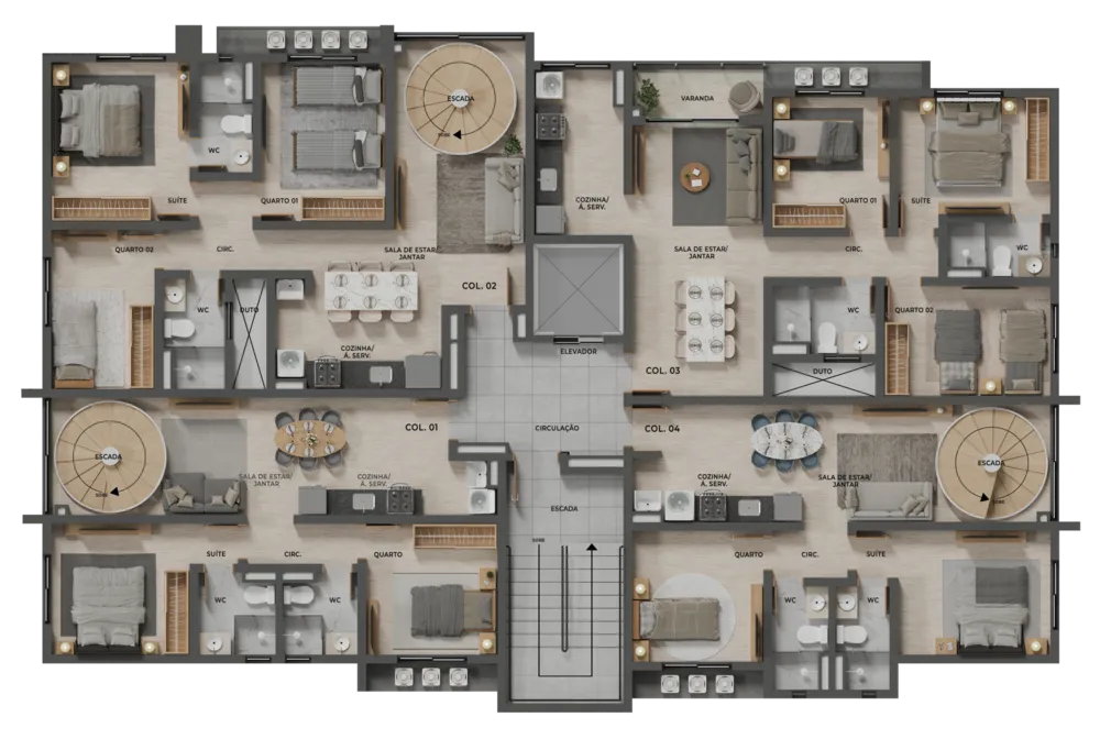 Apartamento, 2 quartos, 57 m² - Foto 4