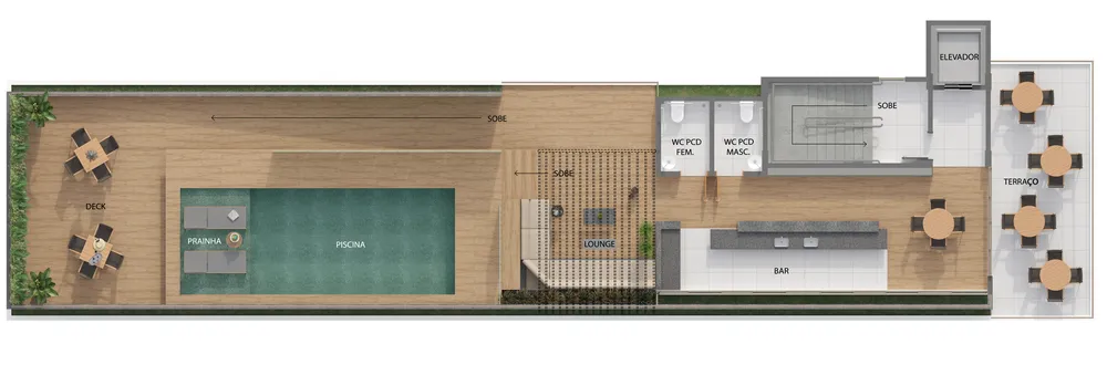 Cobertura, 1 quarto, 34 m² - Foto 3