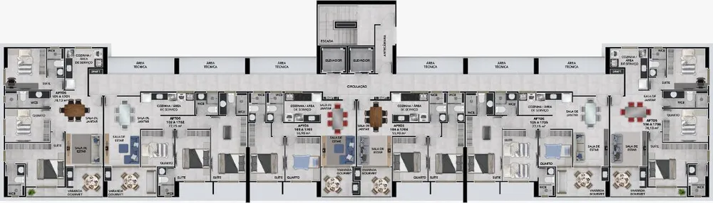 Apartamento, 3 quartos, 77 m² - Foto 2