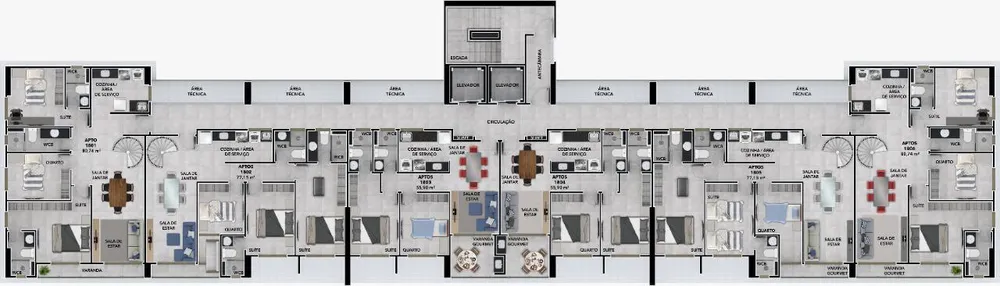 Apartamento, 3 quartos, 77 m² - Foto 3