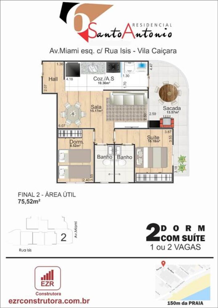 Apartamento, 2 quartos, 76 m² - Foto 15