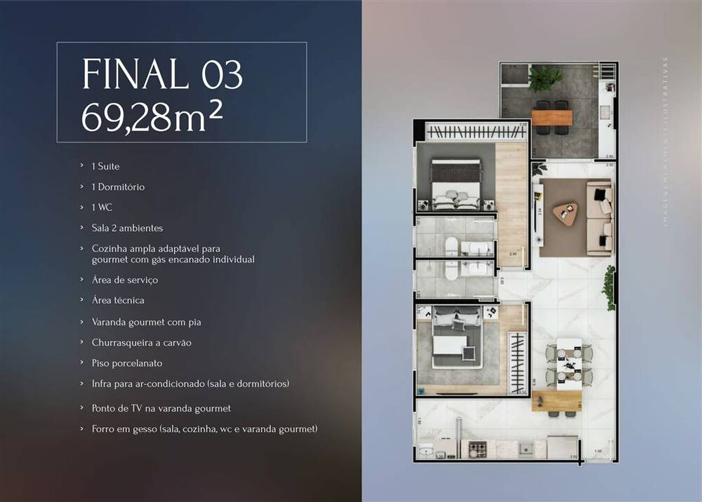 Apartamento, 2 quartos, 69 m² - Foto 10