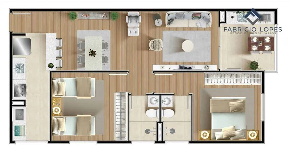 Apartamento, 2 quartos, 68 m² - Foto 4