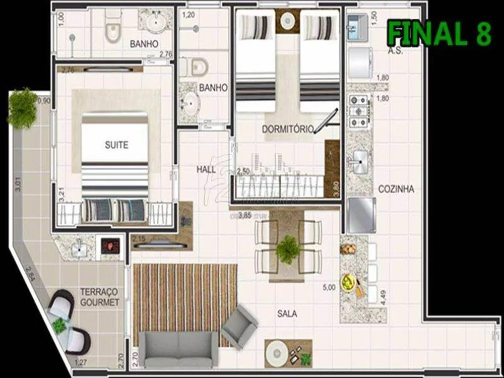 Apartamento, 2 quartos, 75 m² - Foto 5