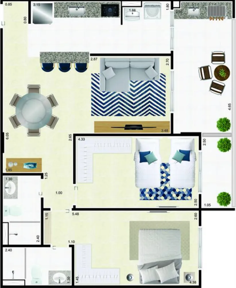 Apartamento, 2 quartos, 83 m² - Foto 8
