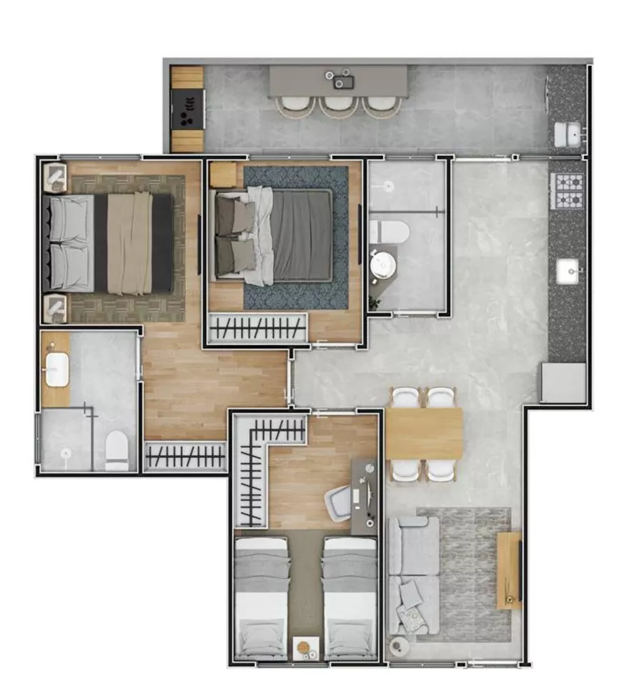 Casa à venda com 3 quartos, 65m² - Foto 3