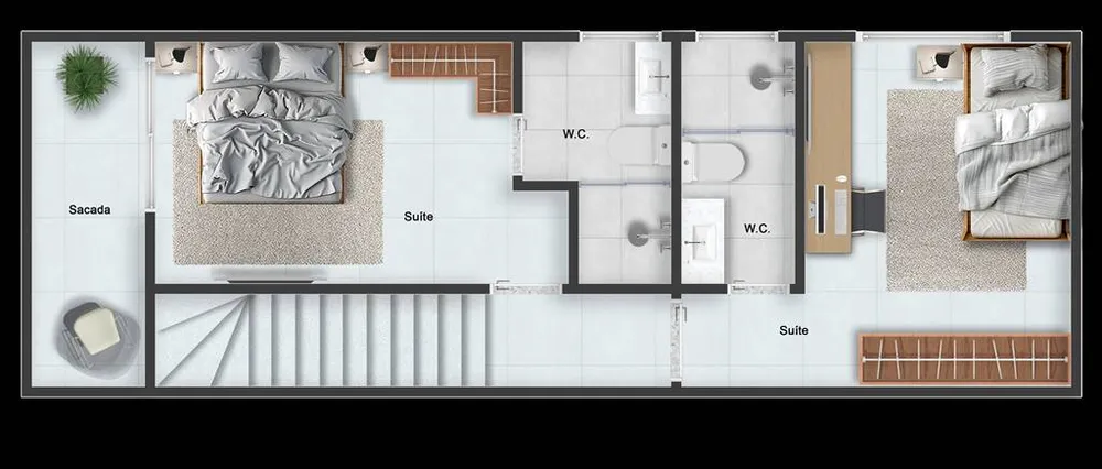 Sobrado, 2 quartos, 93 m² - Foto 16