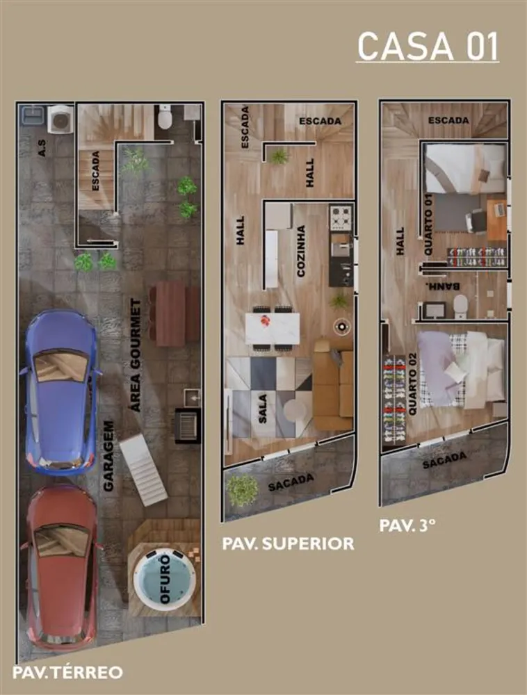 Sobrado, 2 quartos, 90 m² - Foto 5