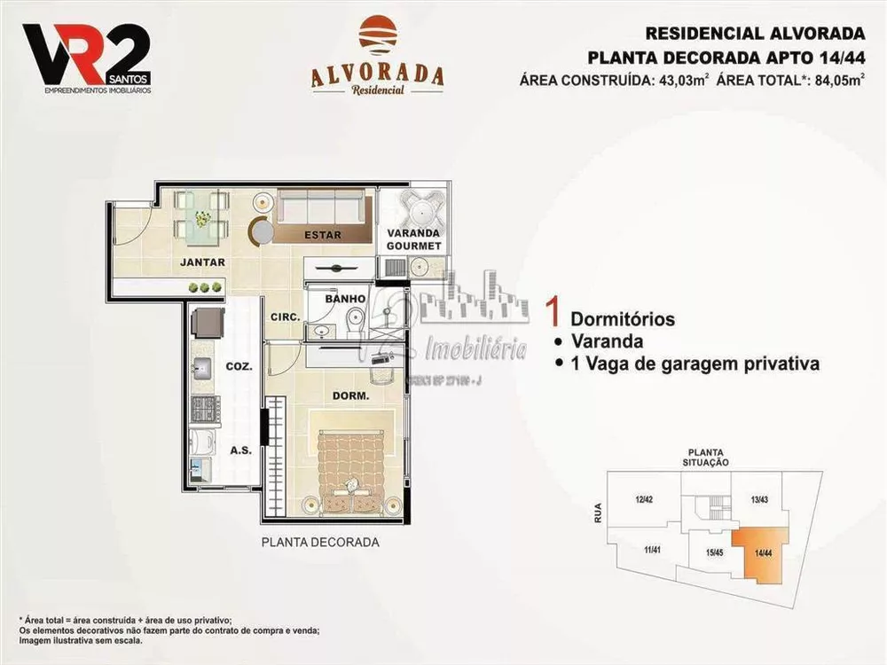 Apartamento à venda com 2 quartos, 62m² - Foto 3