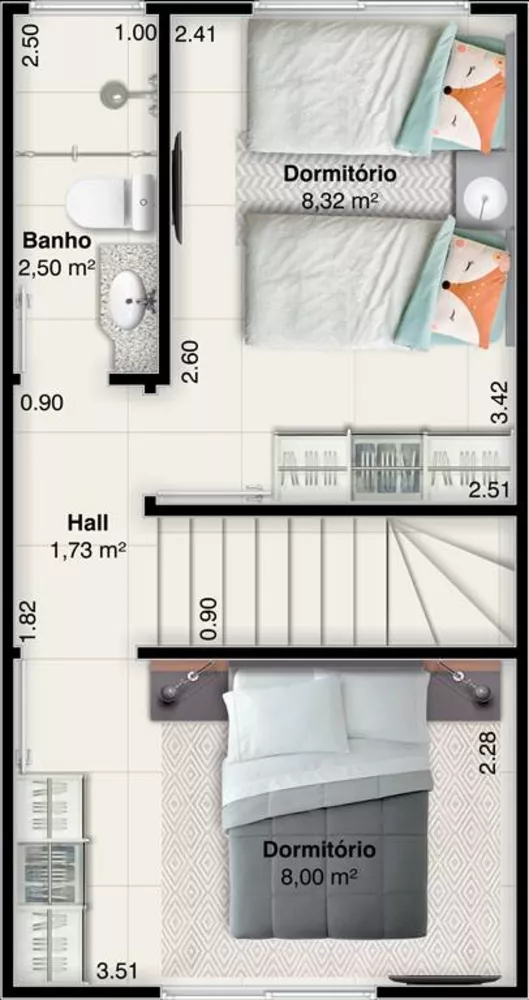 Sobrado à venda com 2 quartos, 52m² - Foto 9