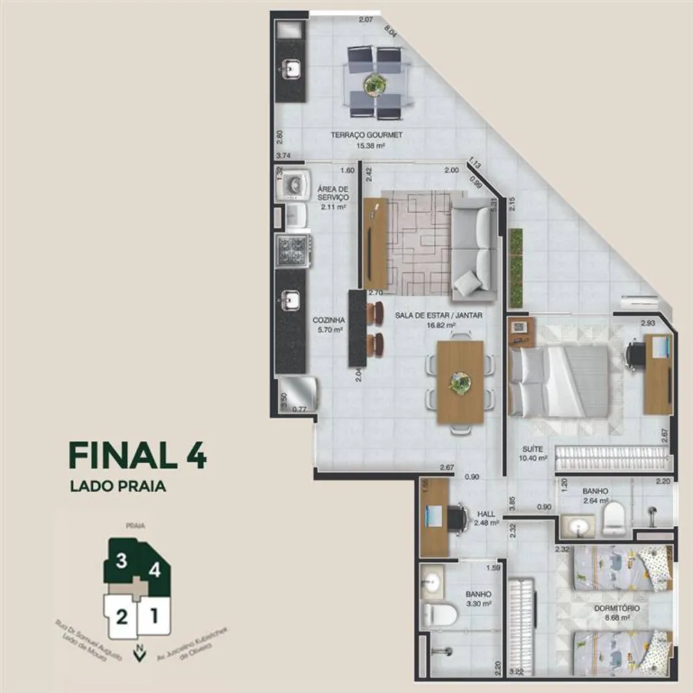 Apartamento, 2 quartos, 76 m² - Foto 9