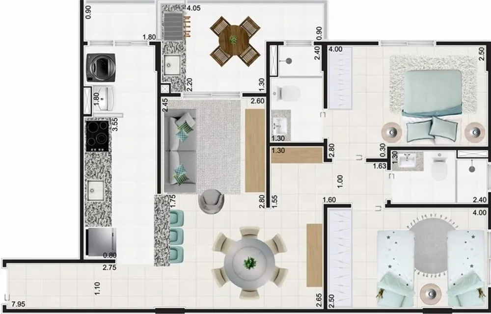 Apartamento, 2 quartos, 80 m² - Foto 5