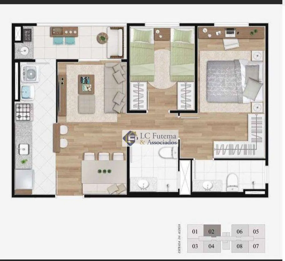 Apartamento, 3 quartos, 60 m² - Foto 16