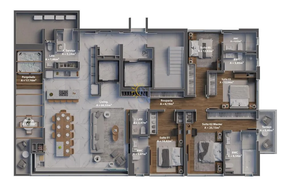 Apartamento, 4 quartos, 190 m² - Foto 10