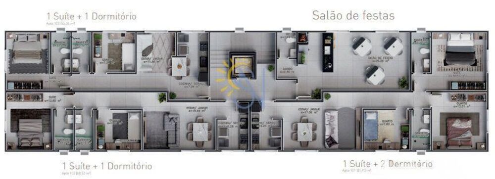 Apartamento à venda com 2 quartos, 62m² - Foto 7