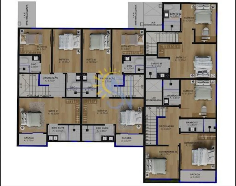 Sobrado, 3 quartos, 132 m² - Foto 6