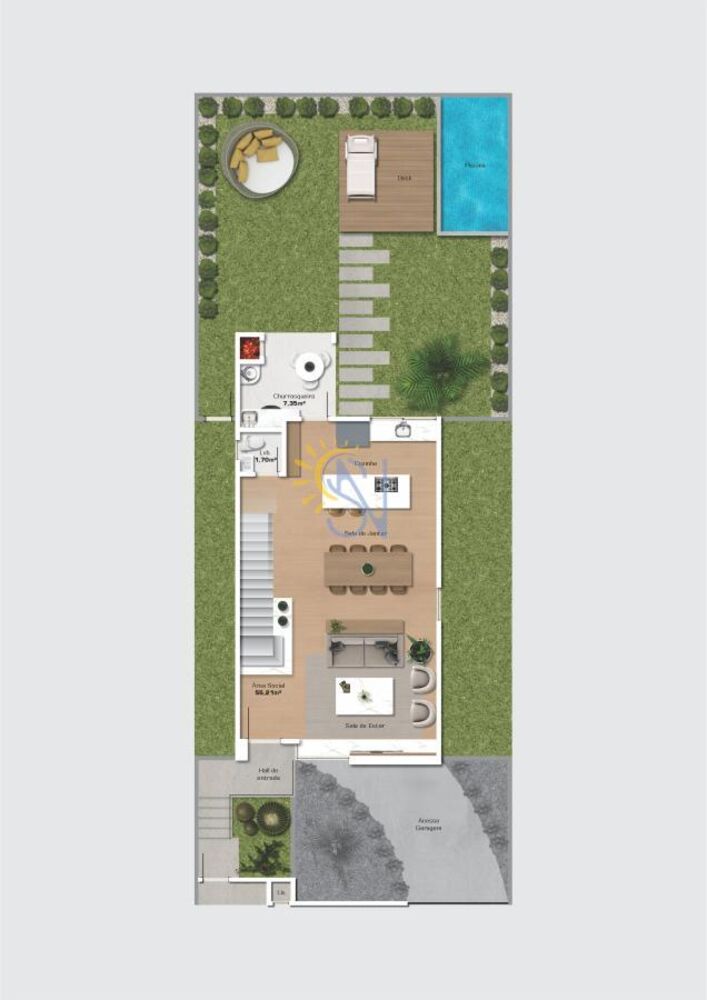 Sobrado, 4 quartos, 202 m² - Foto 1