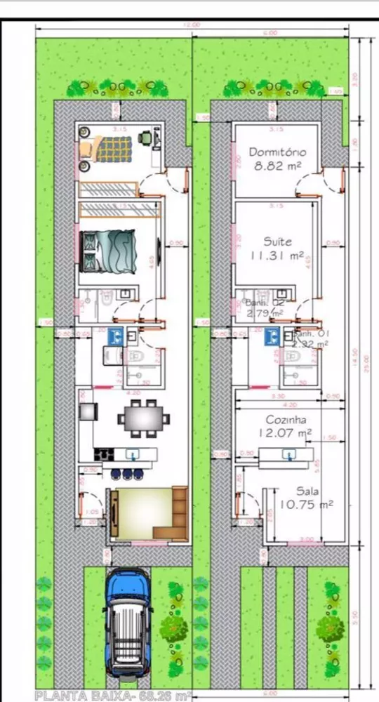 Casa, 2 quartos, 68 m² - Foto 4