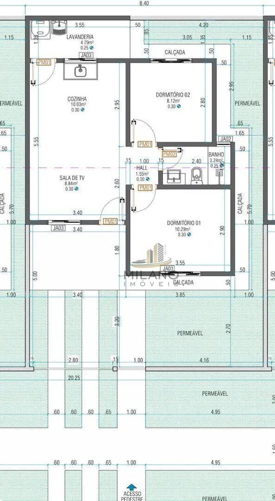 Casa, 2 quartos, 61 m² - Foto 15