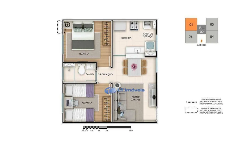 Apartamento, 2 quartos, 40 m² - Foto 11
