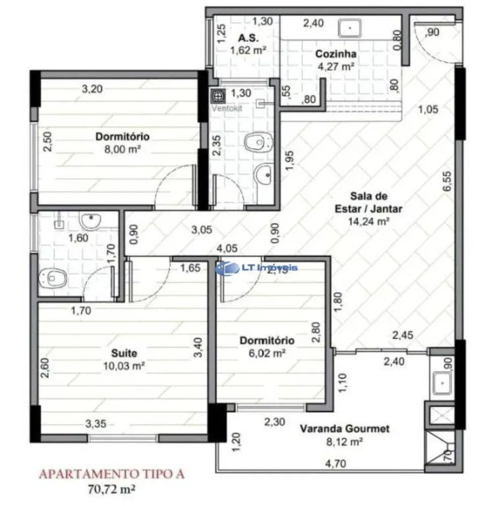 Apartamento, 3 quartos, 70 m² - Foto 16