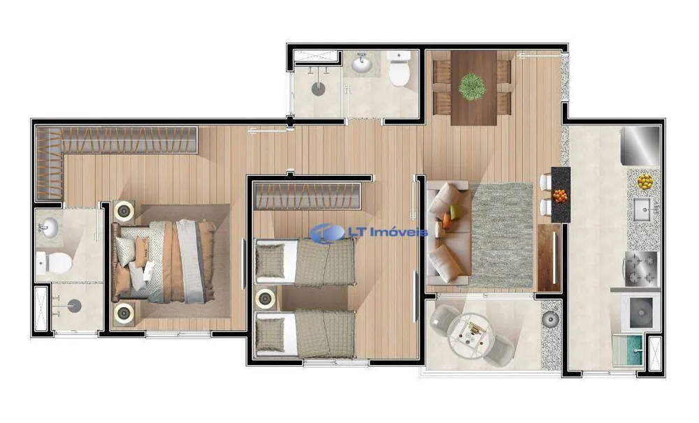 Apartamento, 2 quartos, 60 m² - Foto 10