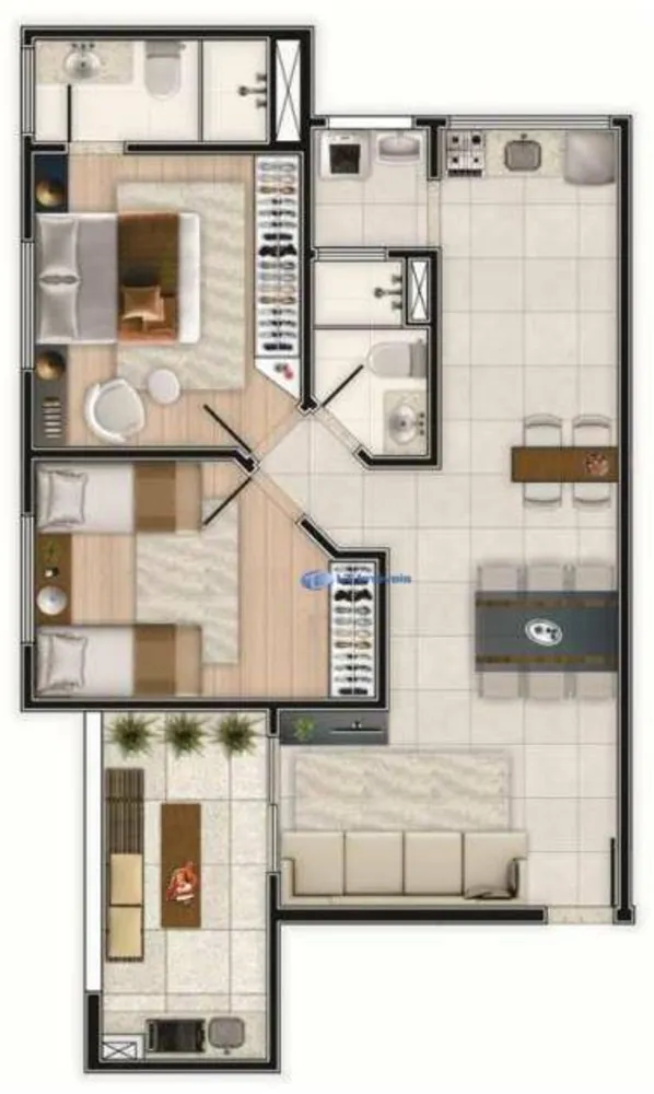 Apartamento, 2 quartos, 69 m² - Foto 14