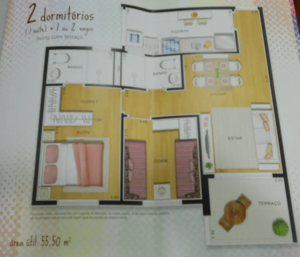 Apartamento, 2 quartos, 56 m² - Foto 1