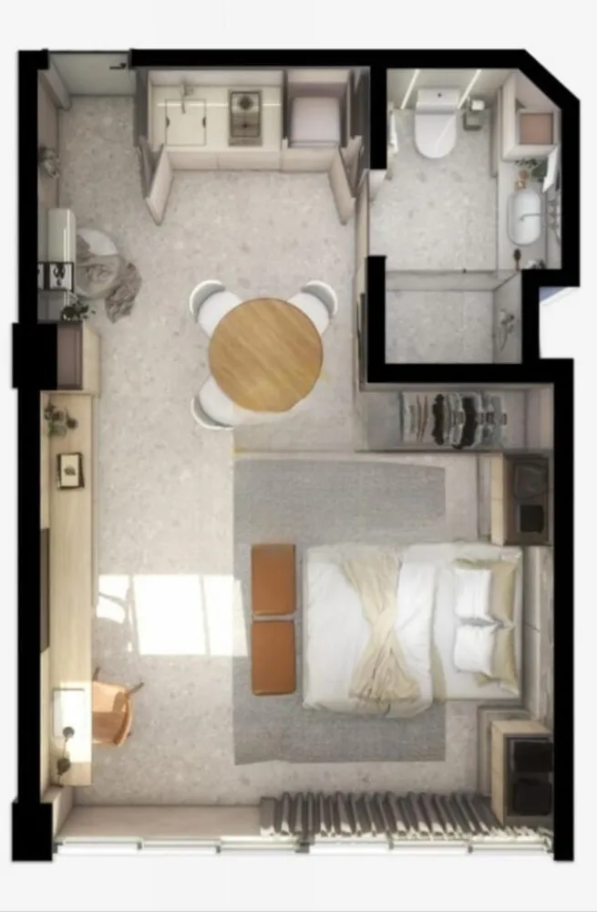 Flat/Apart Hotel, 1 quarto, 30 m² - Foto 2