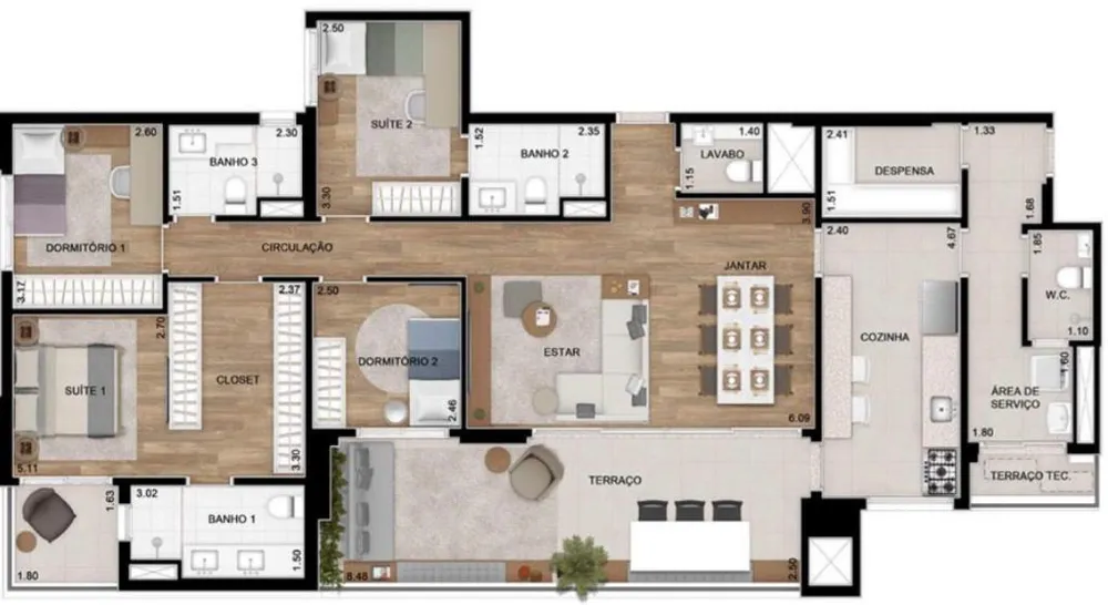 Apartamento, 4 quartos, 155 m² - Foto 16