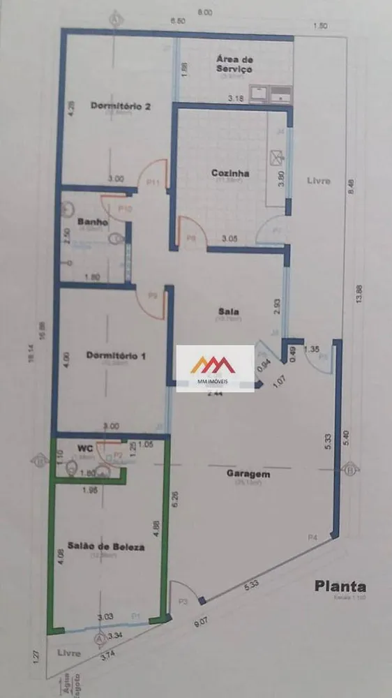Casa, 2 quartos, 100 m² - Foto 1