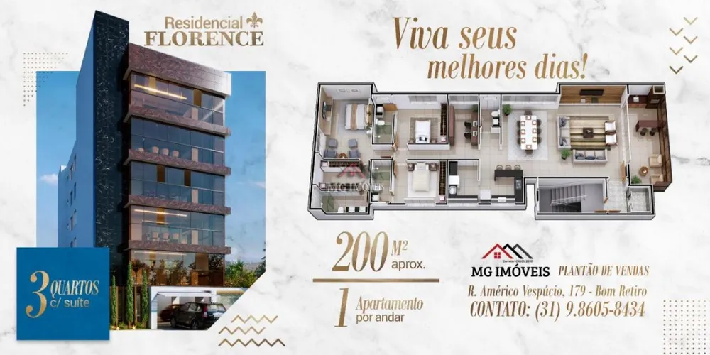 Apartamento, 3 quartos, 200 m² - Foto 2