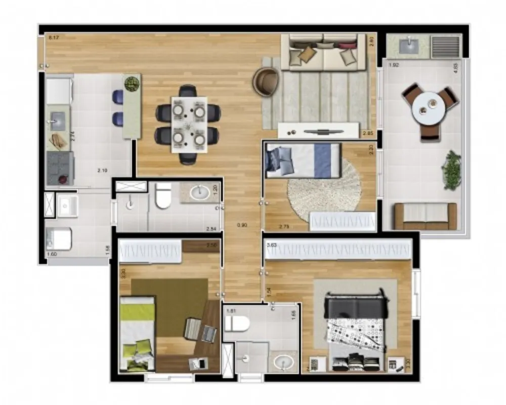Apartamento, 2 quartos, 65 m² - Foto 4