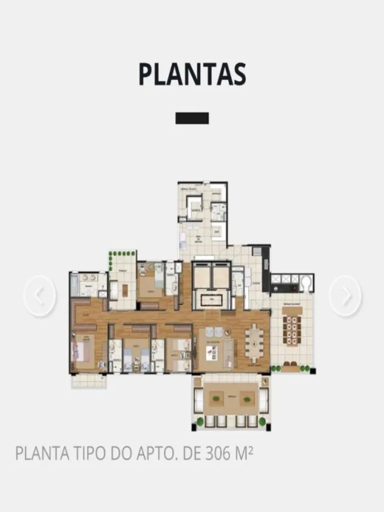 Apartamento, 4 quartos, 306 m² - Foto 1