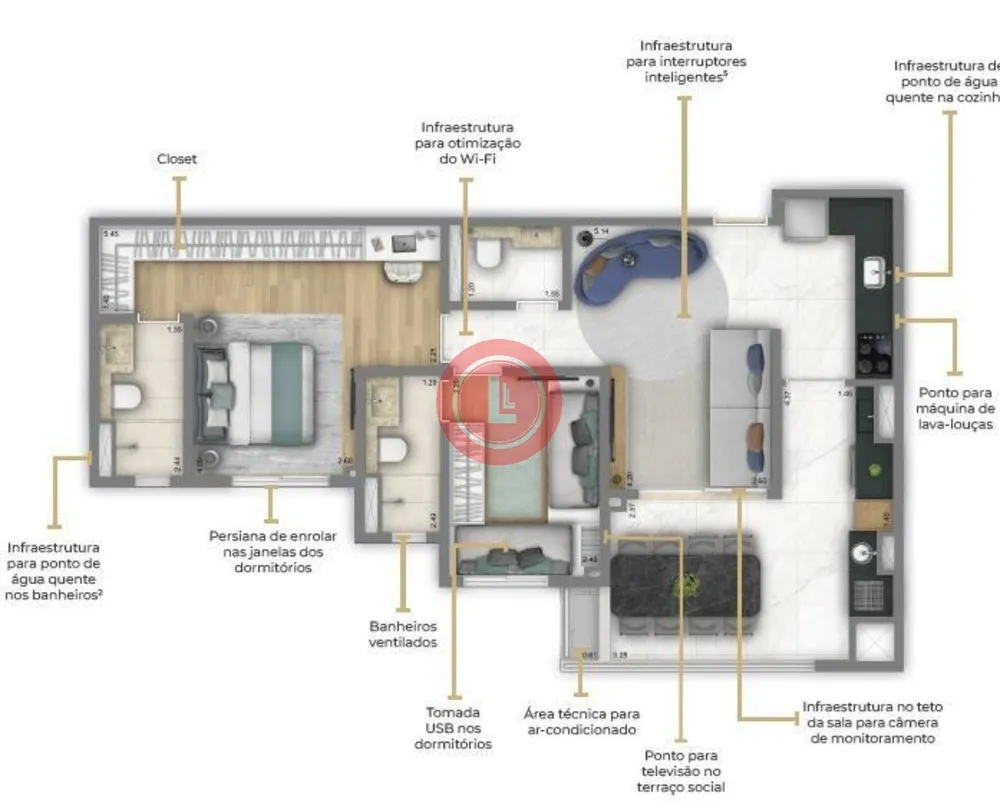 Apartamento, 3 quartos, 104 m² - Foto 12