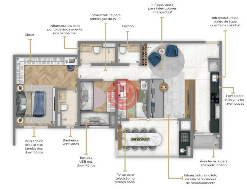 Apartamento, 3 quartos, 104 m² - Foto 13