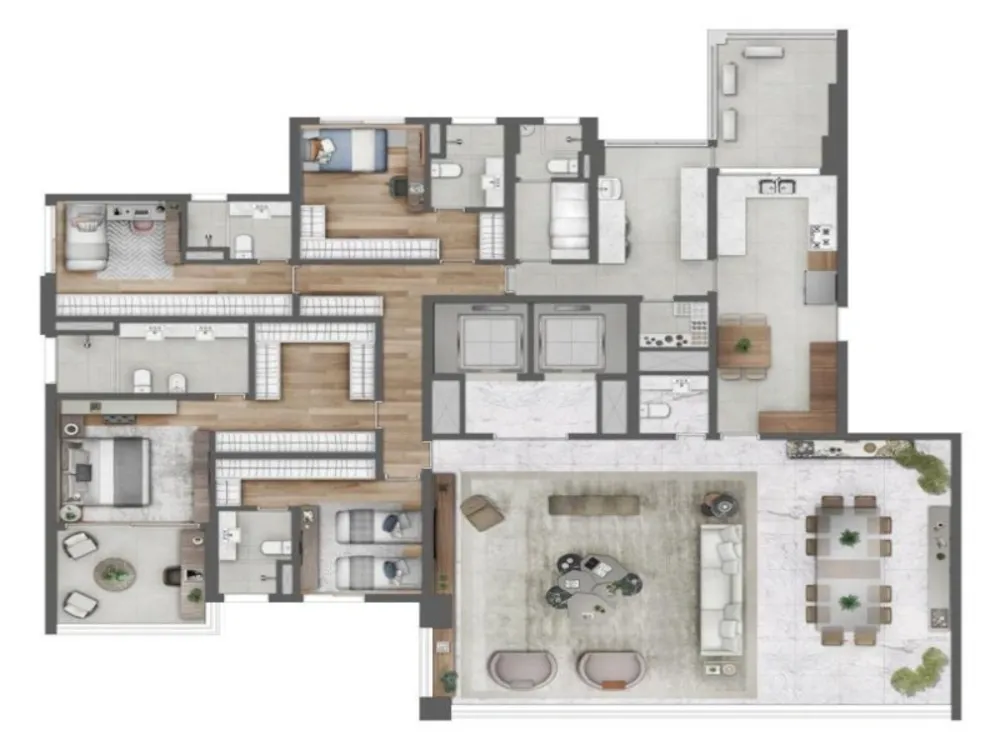 Apartamento, 4 quartos, 280 m² - Foto 3