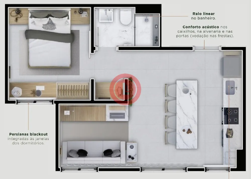 Apartamento, 2 quartos, 35 m² - Foto 20