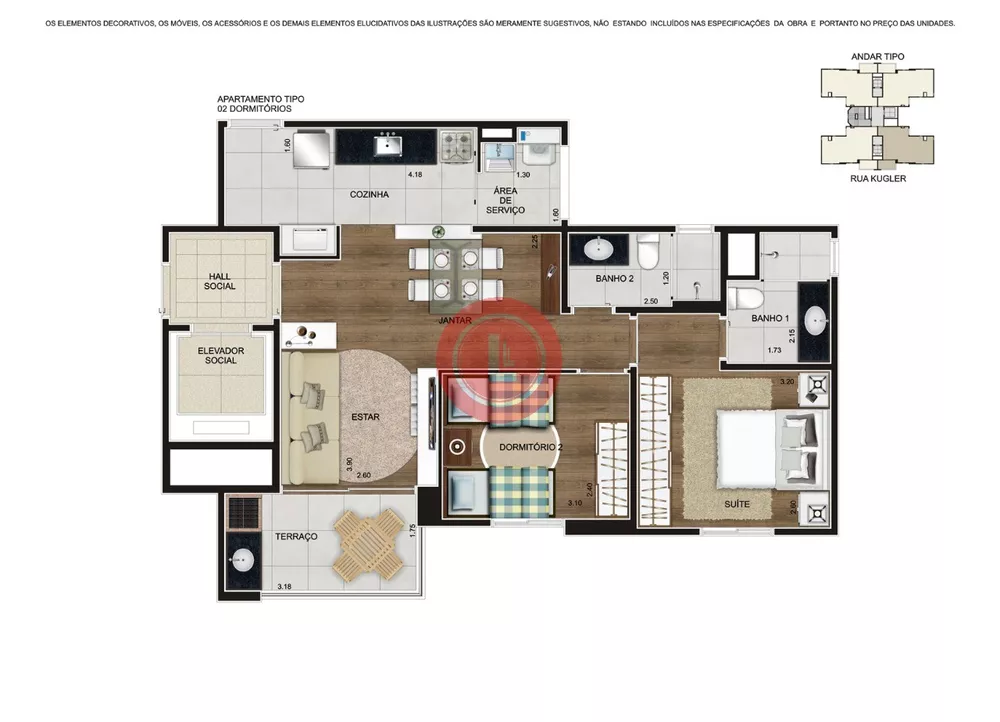 Apartamento, 2 quartos, 67 m² - Foto 11