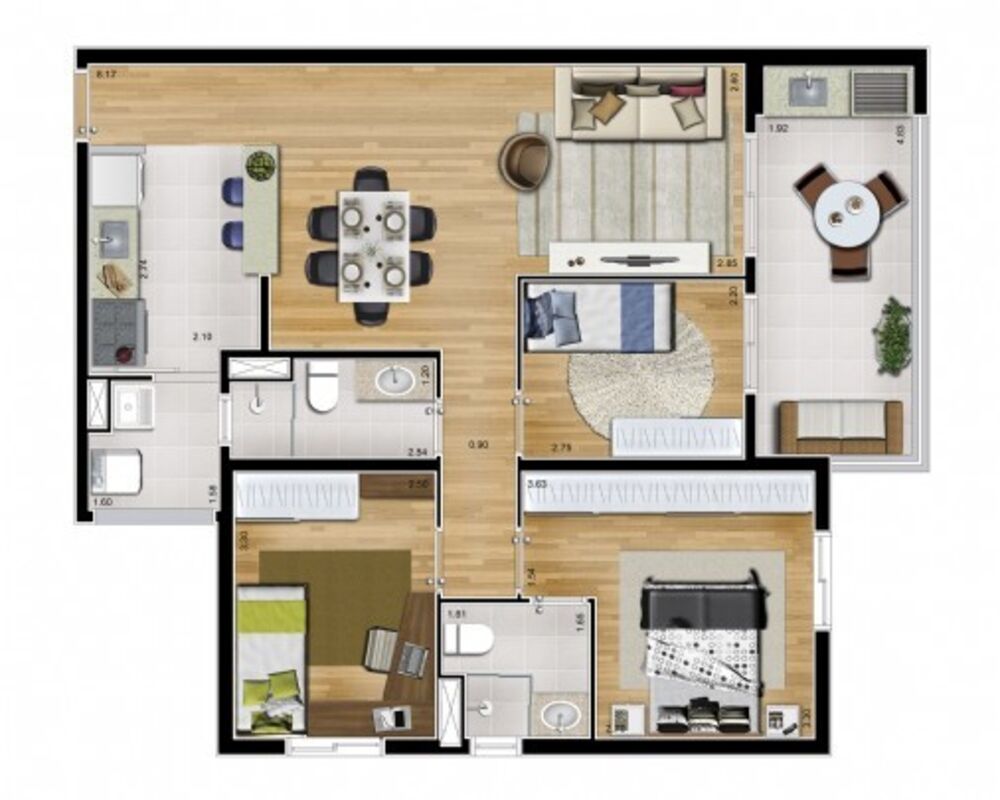 Apartamento, 3 quartos, 83 m² - Foto 13